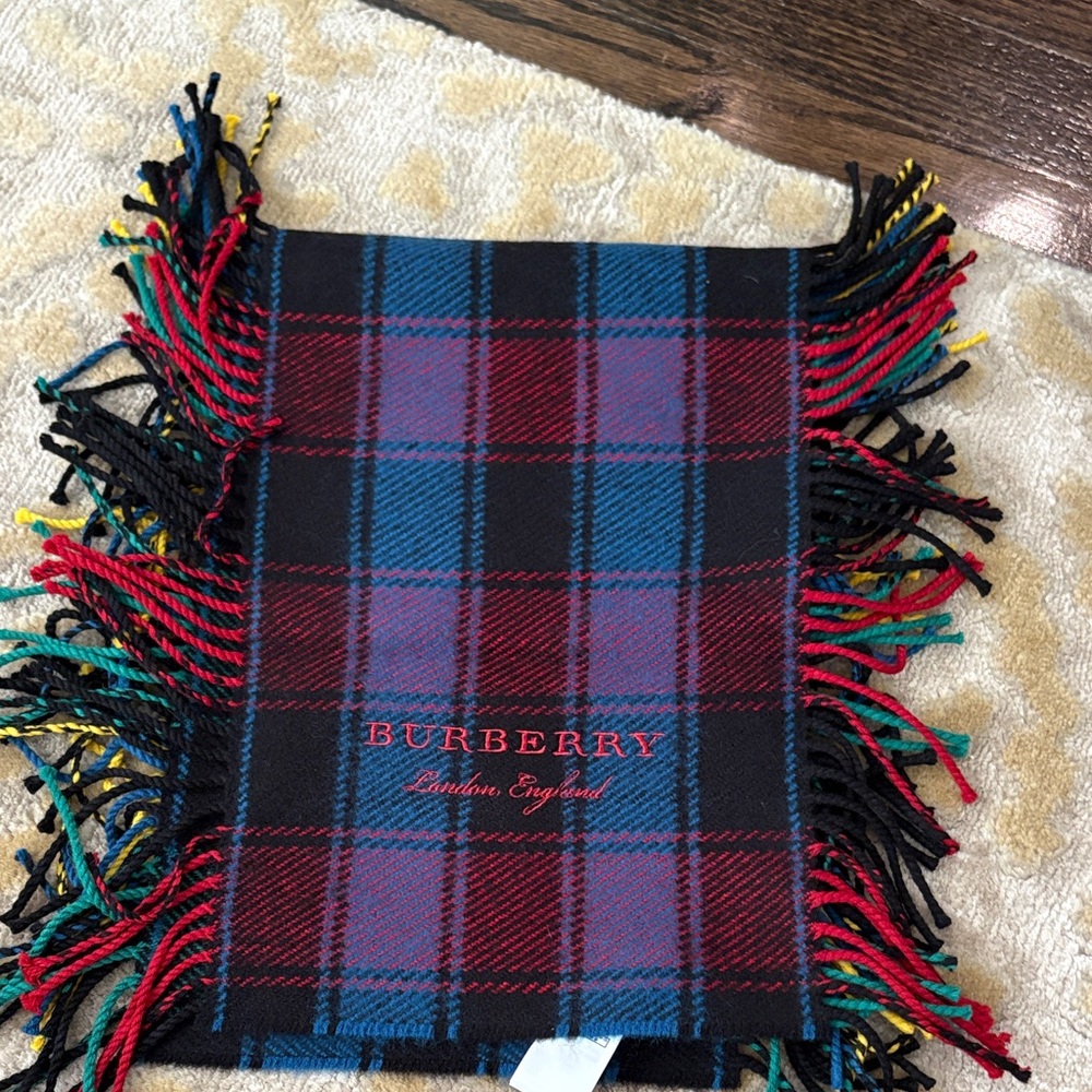 Burberry Multicolor Plaid Scarf